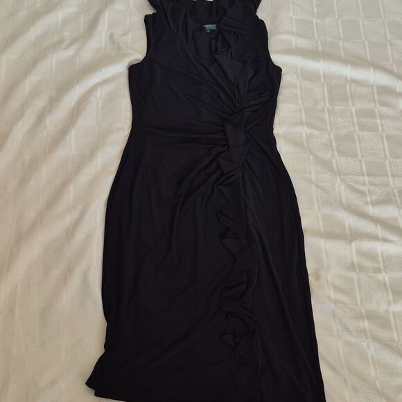 Ralph Lauren Black Ruffled Dress - Picture 13 of 16